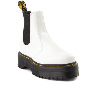 Doc Martens 2976 platform Chelsea boot - white